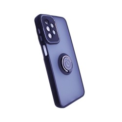 Capa com Anel de Suporte para Samsung Galaxy A23 Preto Fumado Capa com Anel de Suporte para Samsung Galaxy A23 Preto Fumado